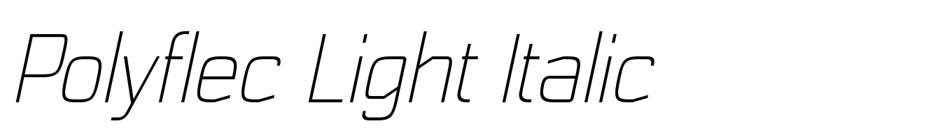 Polyflec Light Italic